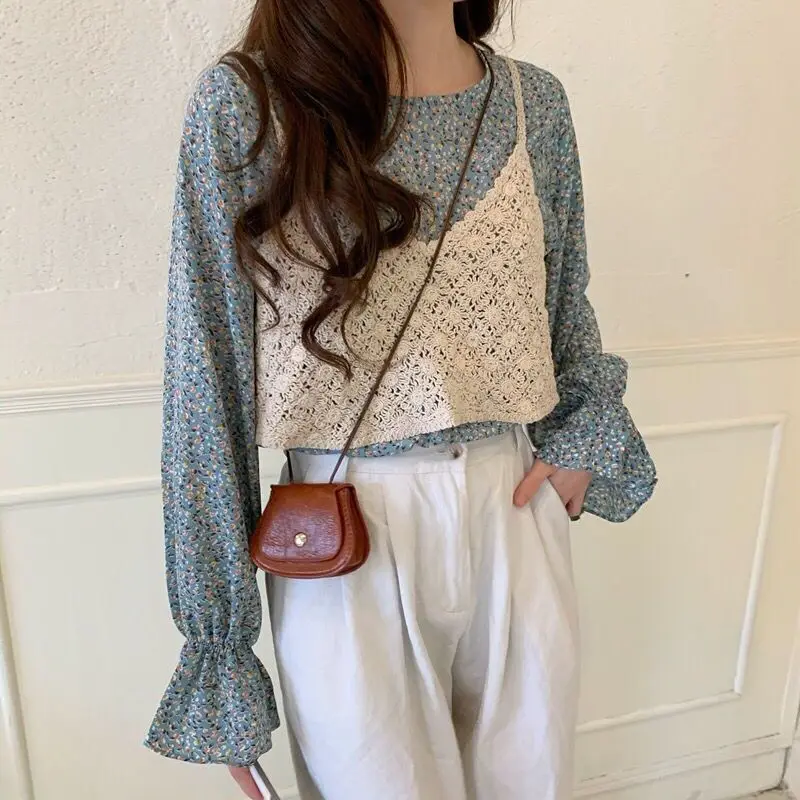 

OUMEA Women Sweet Cotton Crochet Camis Crop Top Summer Beach Crochet Sleeveless Top Chip Apricot Hollow Out Tops