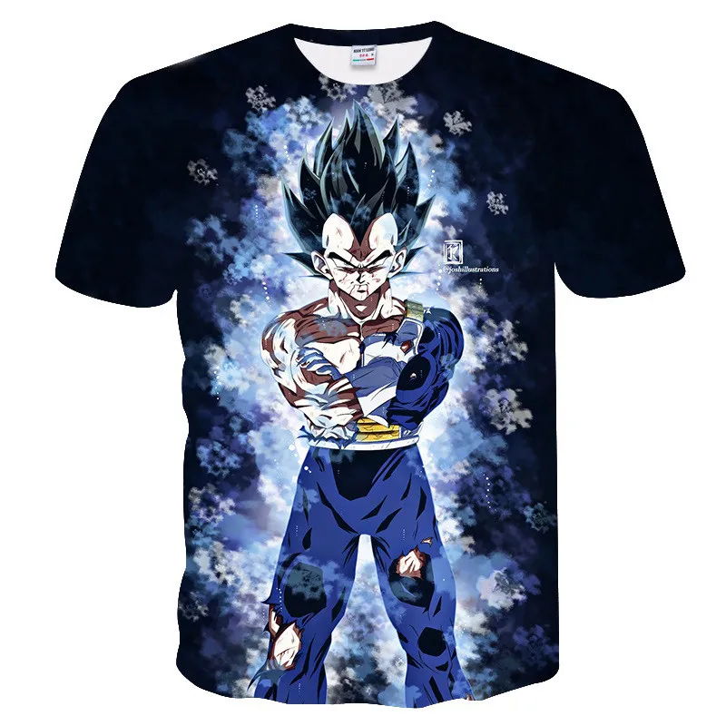 

2022 Summer New 3D Dragon-Ball Print T Shirts Children's Classic Anime Pattern Clothes Casual Comfortable Cool Boys Clothing