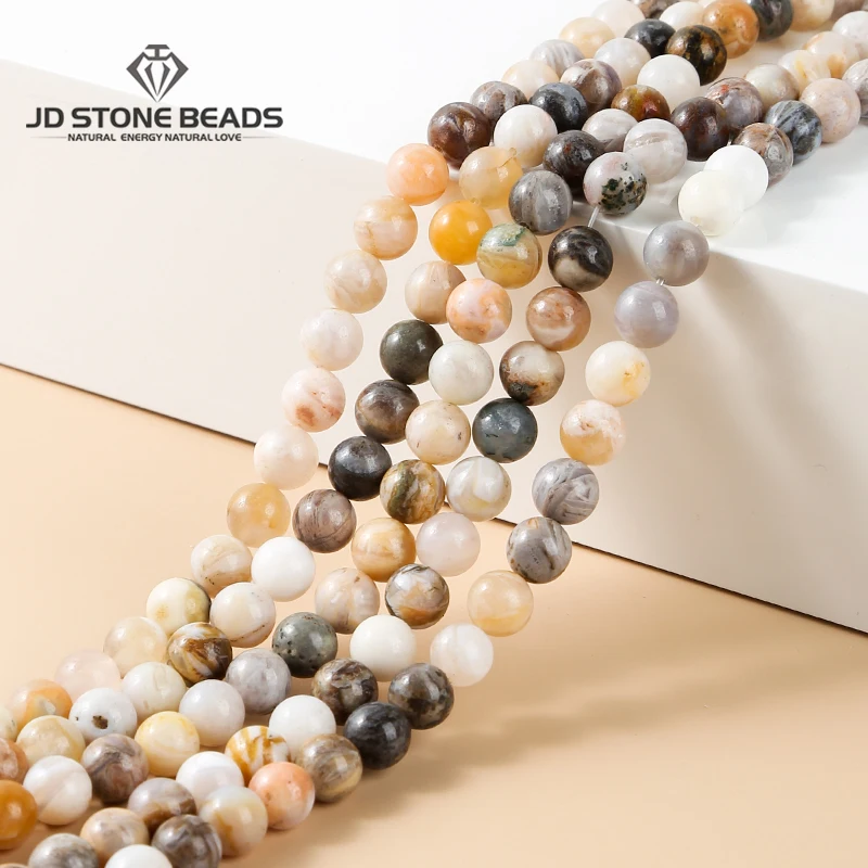 

Natural Stone Bamboo Leaf Agate Bead Colorful Smooth Carnelian Loose Spacer Matte Gemstone For Jewelry Making Bracelet Accessory