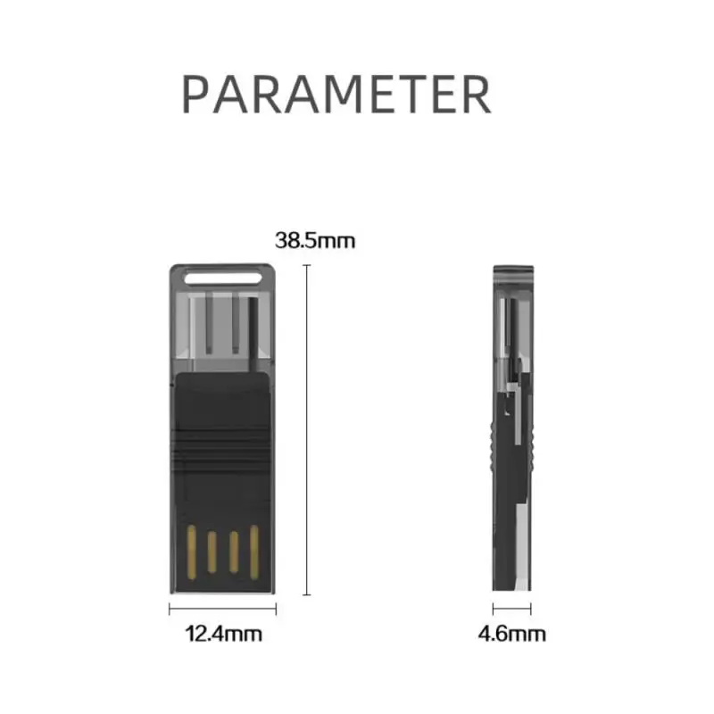 Кардридер 2 в 1 с USB 0 и Type C на SD Micro TF OTG |