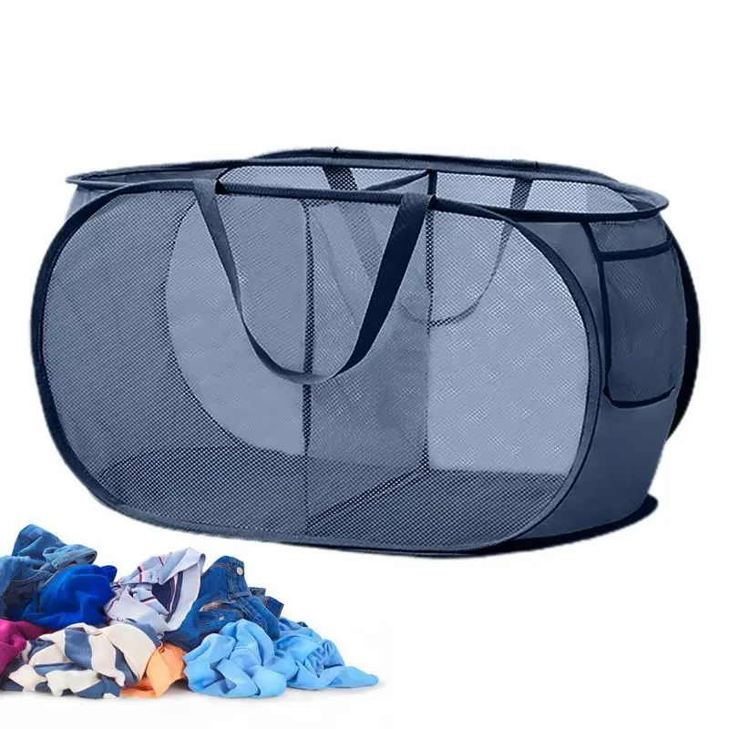 

Foldable Laundry Basket Foldable Dirty Clothes Laundry Basket With Dividers Space Saving Laundry Room Organization Bin For