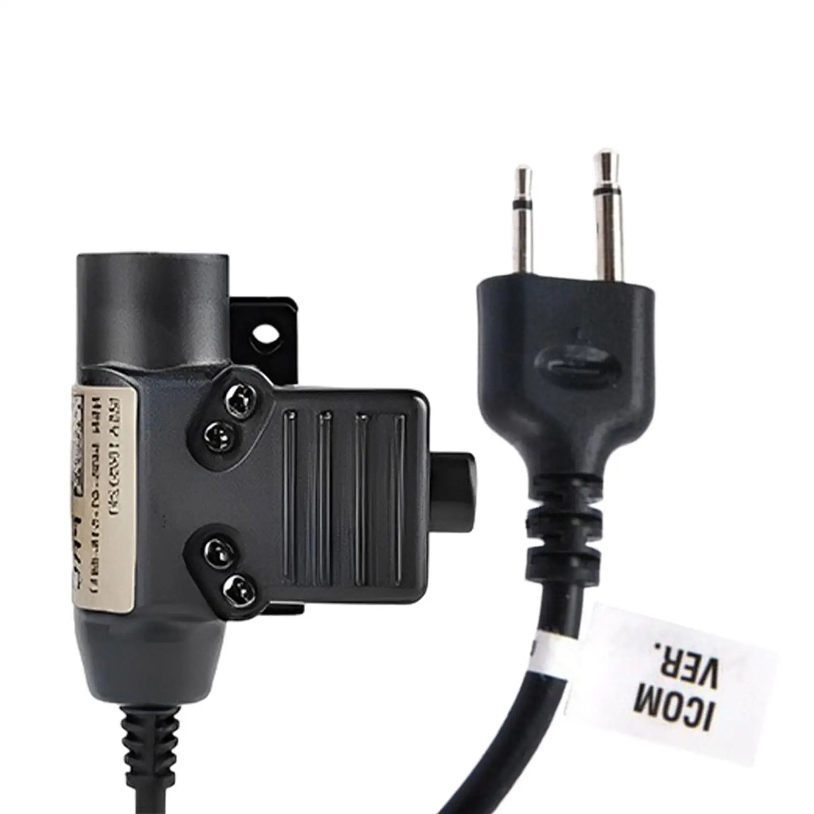 

U94 PTT Headset Adapter High Performance Parts for Icom Double Plug