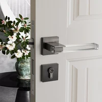 Crystal Texture/Modern Style /Mute Room Door Lock Handle Fashion Interior Anti-theft Gate Lock Furniture Hardware Door Lock