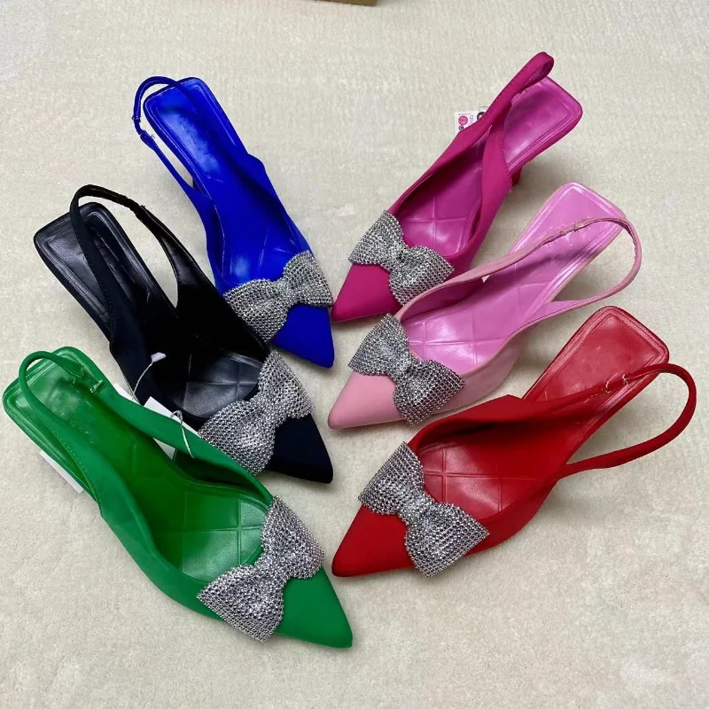 

Designer Sandals Women Brown Sandals Rhinestone Stiletto High Heels Women Shoes 2023 New Zapatos De Mujer Wedges Shoes for Women