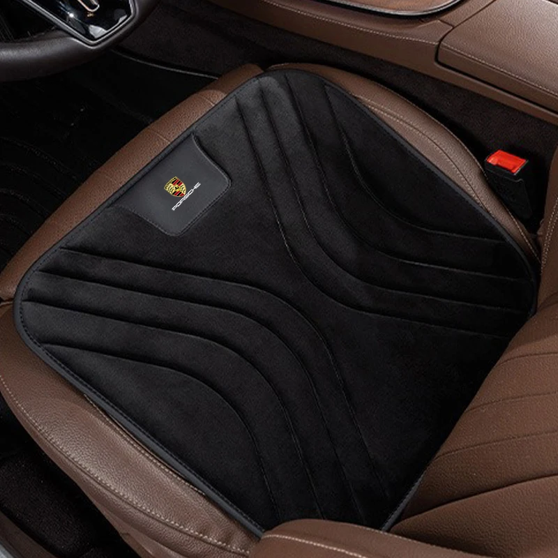 Фото Для Porsche 911 Cayenne Cayman Panamera Macan Taycan Boxster фланелевой чехол для автомобильного сиденья плюшевые подушечки для интерьера автоаксессуары №4