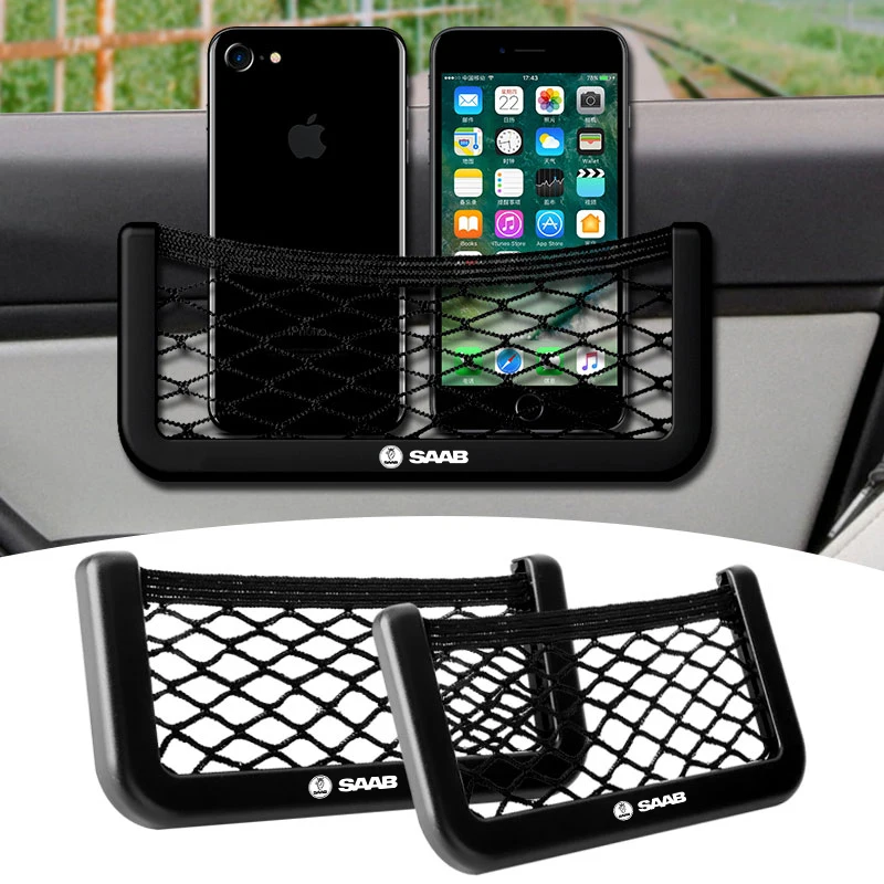 

Car Interior Trunk Seat Back Elastic Mesh Car Styling Storage Bag For Saab 9-3 93 9-5 9 3 900 9000 Scania Sweden Car Accessories