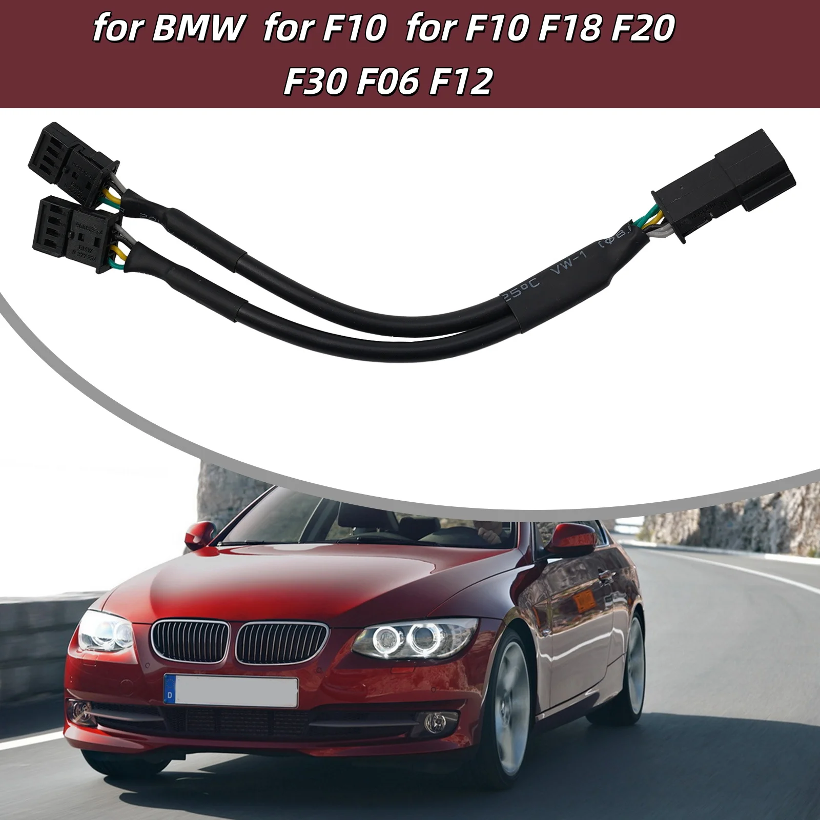 

Кабель-адаптер Y-образный для блока управления двигателем (ECU) NBT Touch для BMW F10 F18 F20 F30, аксессуар для автомобильной электроники, кабели, адаптеры, разъемы