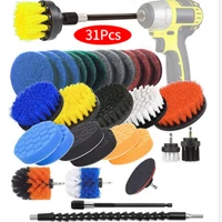 31 pcs electric brush electric cleaning set kitchen toilet wall cleaning brush head set