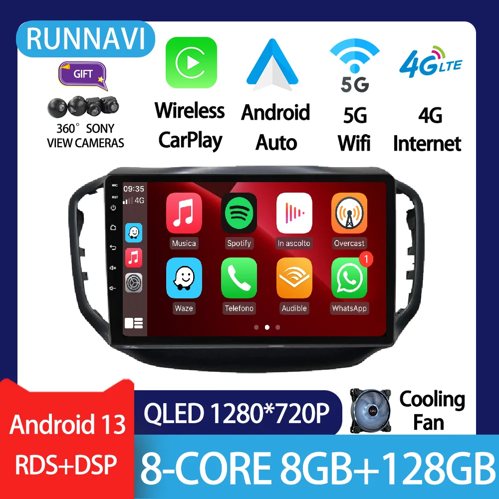 

Android 13 For Chery Tiggo 5 2014 - 2018 Car Radio Stereo Multimedia Video Player GPS Wireless Carplay Head Unit QLED RDS DSP