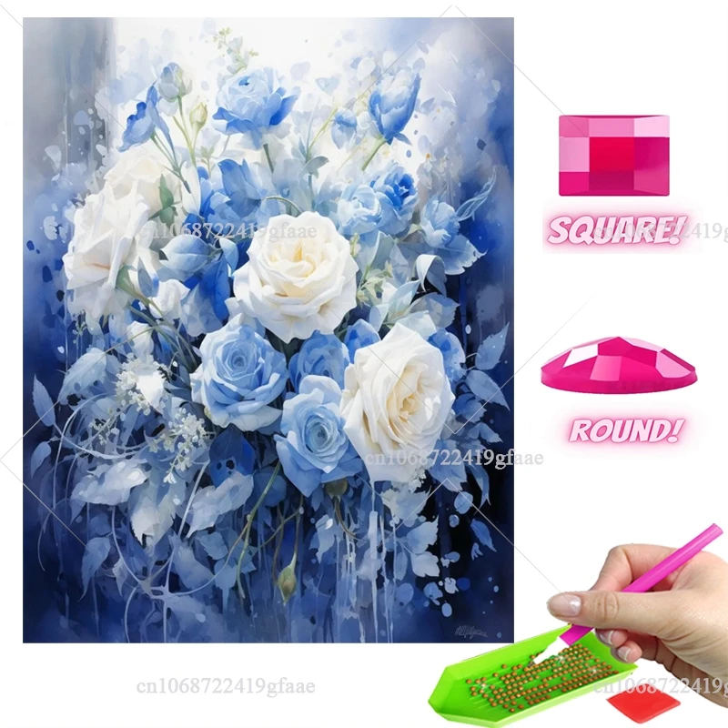 Полный квадратный круглый алмазный живопись цветок детская вышивка Алмазная