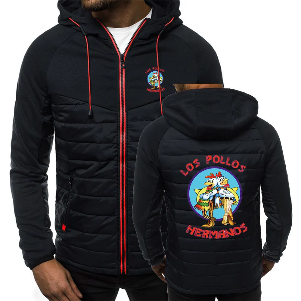 Куртка мужская с капюшоном на молнии длинным рукавом |