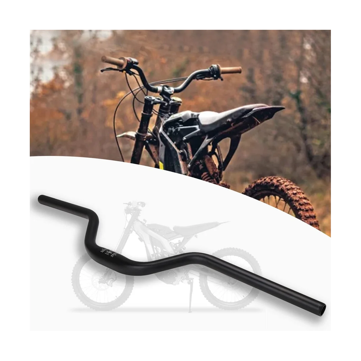 

Handle Bar Heightened, Motorcycle Handlebars 7/8 Inch 22mm Aluminum Riser for Sur-Ron Surron Light Bee S/X Segway X160