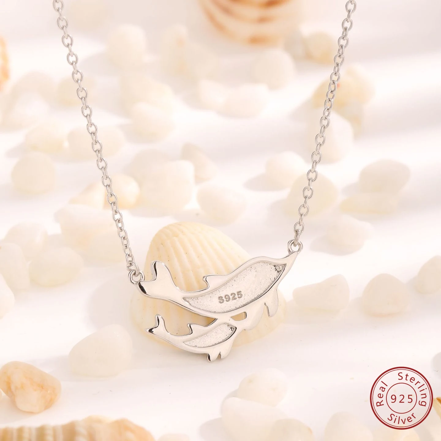 Женское ожерелье из серебра 2024 пробы 100%