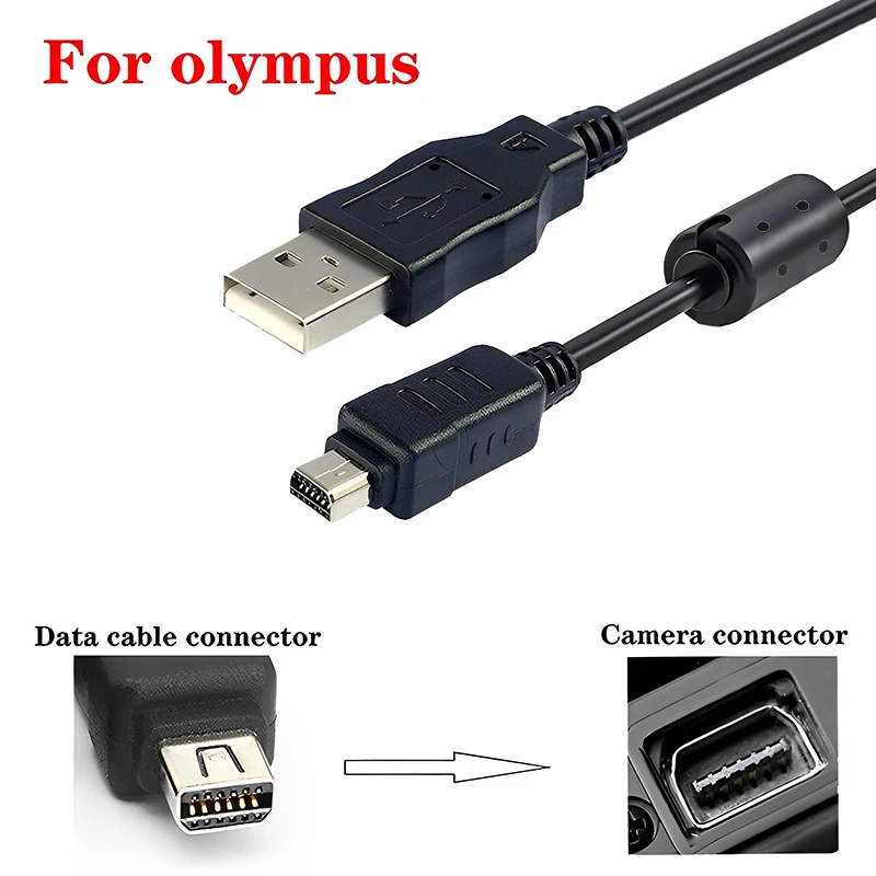 USB-кабель для камеры Olympus, шнур для передачи данных, USB-кабель 12 штырьков, телефон для камеры USB-кабель для камеры Olympus, шнур для передачи данных, USB-кабель 12 штырьков, телефон для камеры