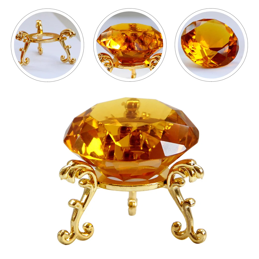 

Crystalball Paperweight Stand Wedding Display Table Suncatcherbase Decor Holdernail Centerpieces Metal Ornament Spherecrystals