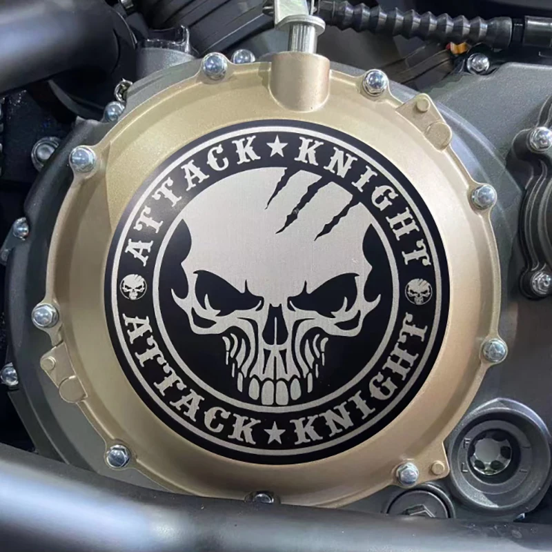 

Мотоциклетные этикетки, наклейки на крышку сцепления для украшения двигателя, материал наклейки из нержавеющей стали для BENDA NAPOLEON BOB 500 450 BD450