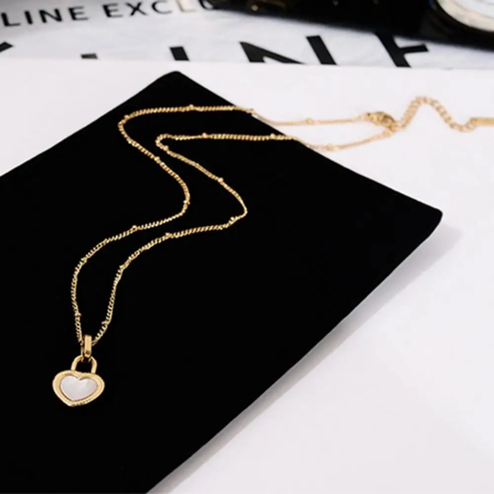 

Ladies Necklace Attractive Portable All-match Rust Resistant Chain Necklace Clavicle Chain for Dating