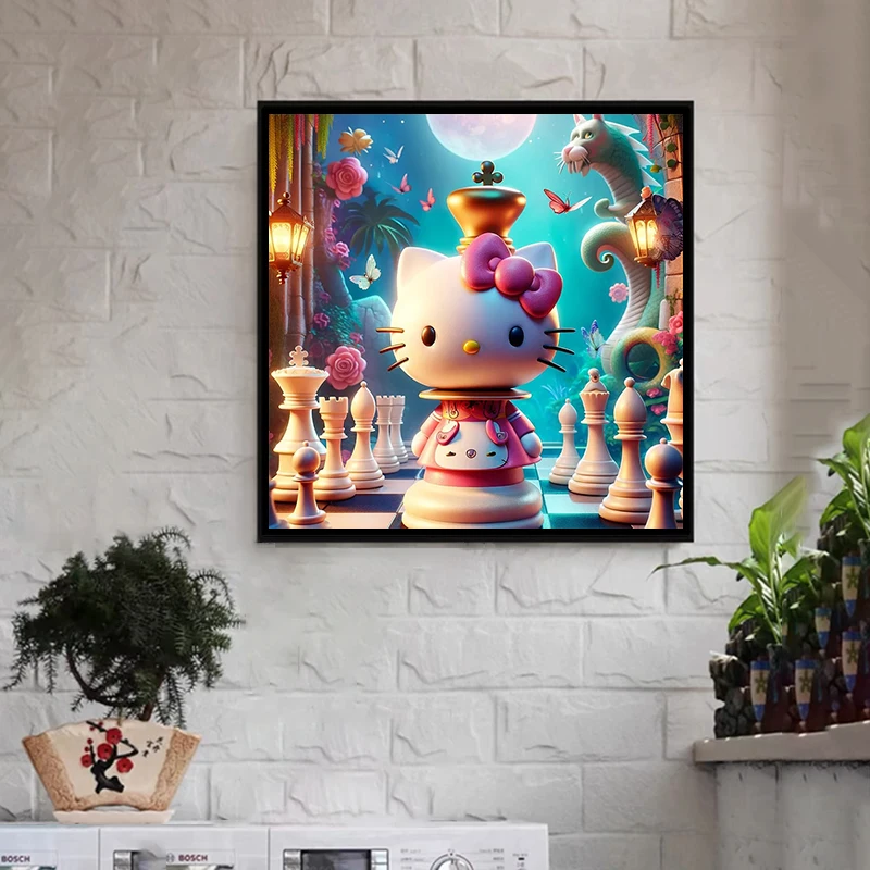 Sanrio Hello Kitty 5D Ручной Работы Анимационный Набор Для Алмазной Живописи В