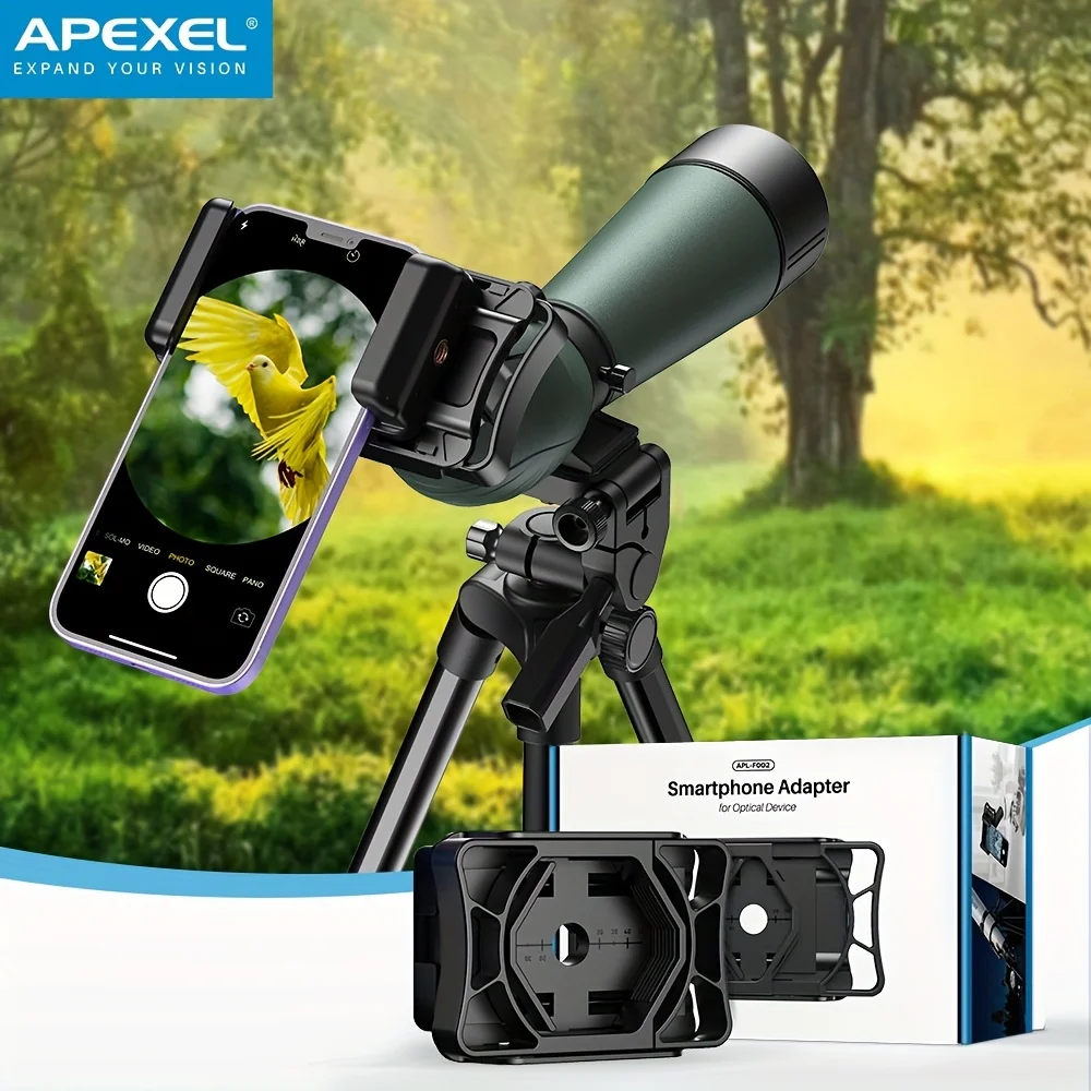 

APEXEL Binoculars Telescope Mobile Phone Connector: Capture Astronomical Wonders with Your Phone!