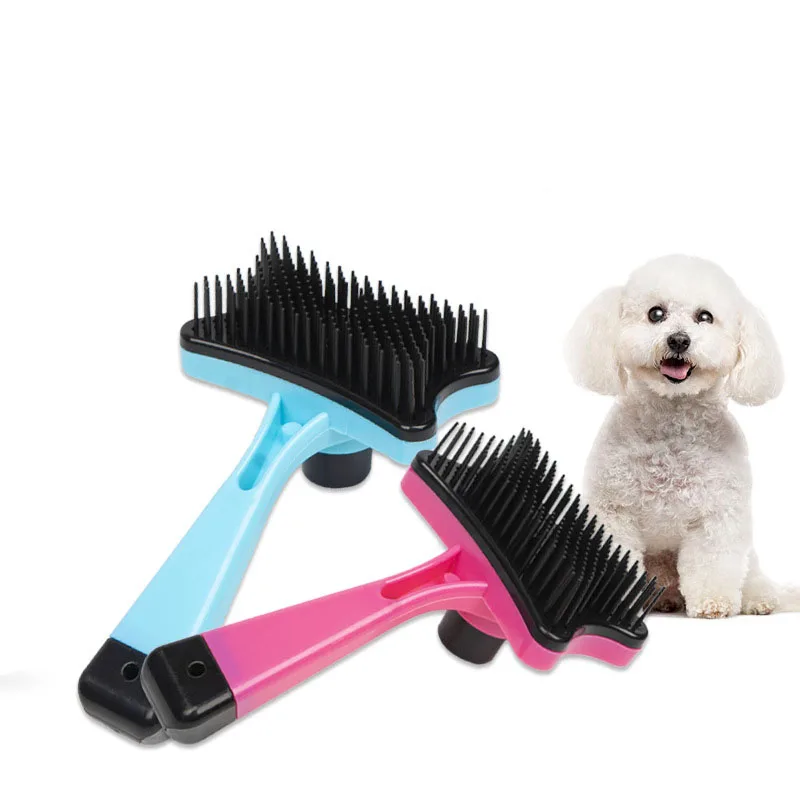 

Hot sale Plastic Push Brush for Cat and Dogs Pet Groom Bath Brush Hair Removal Brush Dropshipping