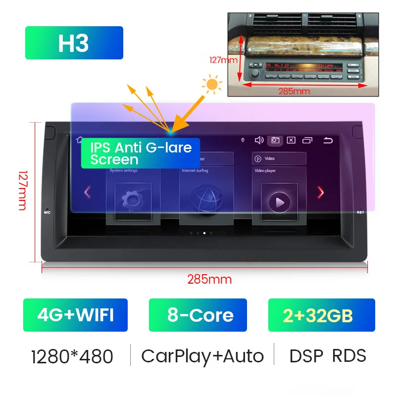 

Автомобильная магнитола для авто Умная Система Android магнитола бмв е39 для BMW X5 E53 M5 E38 1996-2007, автомагнитола, стерео, мультимедийный плеер, навигатор для авто Carplay + Android Auto WIFI RDS DSP