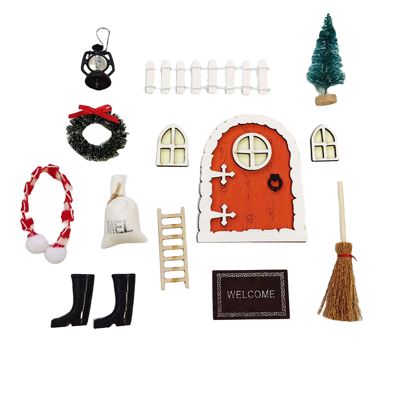 

1:12 Fairy Decorations for in The Dark Fairy Door and Windows and other Decors for Kids Room Wall Door