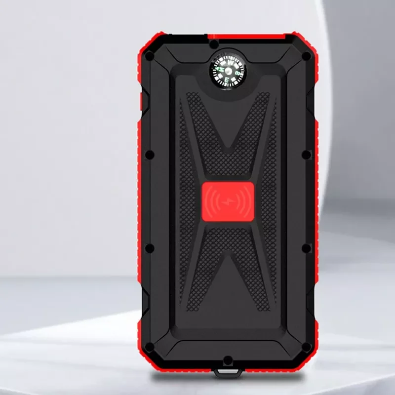 

2023 Solar Power Bank 50000mAh Solar Charger Dual USB and Tpyc-c Port External Charger Power Bank for Android lphone power bank