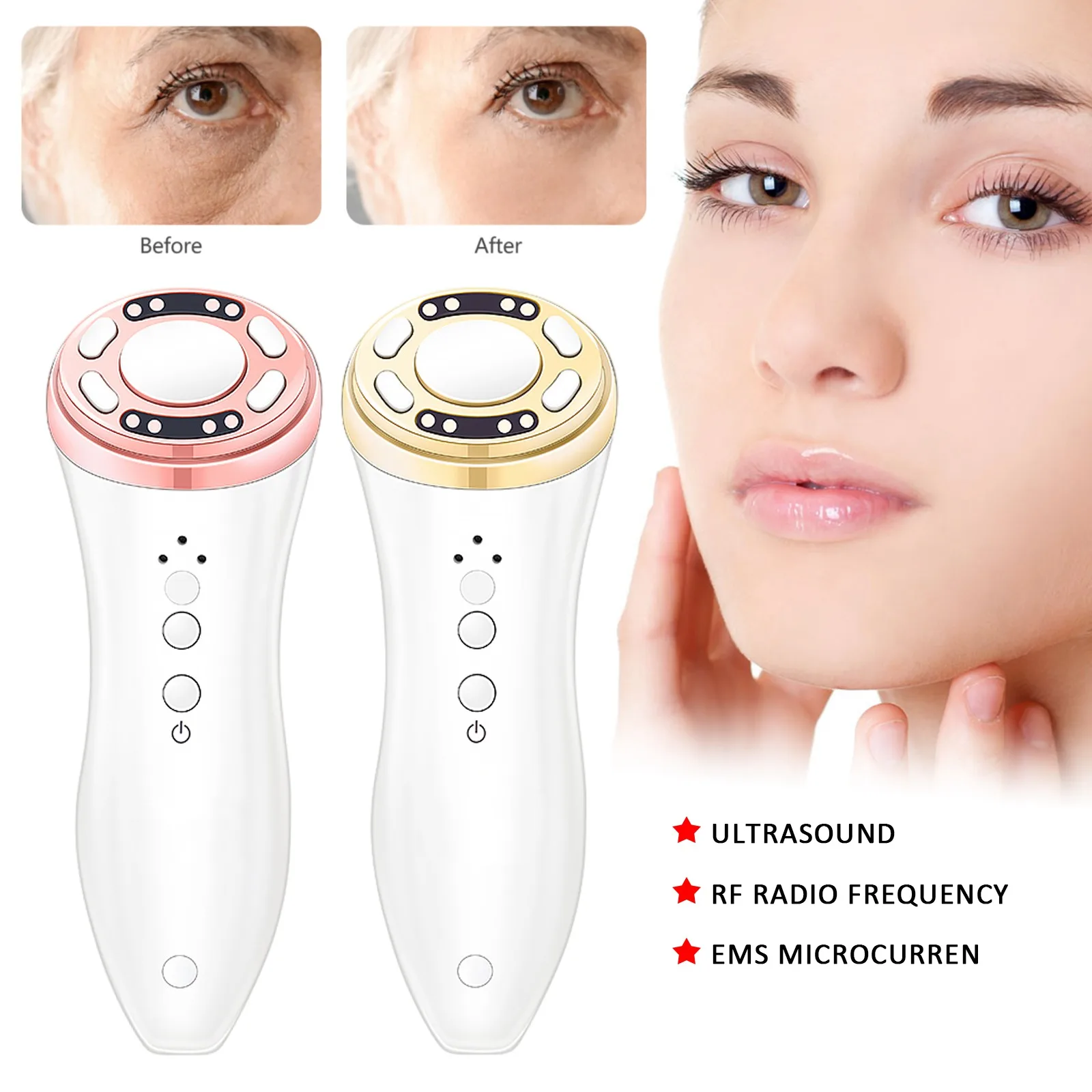 

Мини-аппарат 3-го поколения HIFU, ультразвуковой радиочастотный прибор для красоты лица, лифтинг, подтяжка кожи, инструмент для снижения морщи...