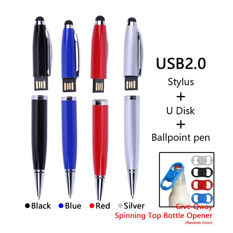 

3-In-1 USB2.0 USB Flash Drive Ballpoint Pen Stylus U Disk For PC