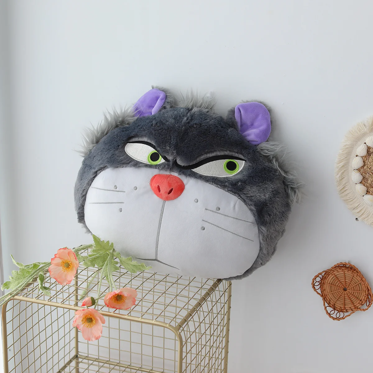 Подголовник Disney Lucifer Cat, подушка для спины для автомобильного сиденья, чехол для ремня безопасности, обнимающаяся подушка, чучело животного, серый кот, плюшевые подарки (art.: 3920cdbbed216) - 3920cdbbed216