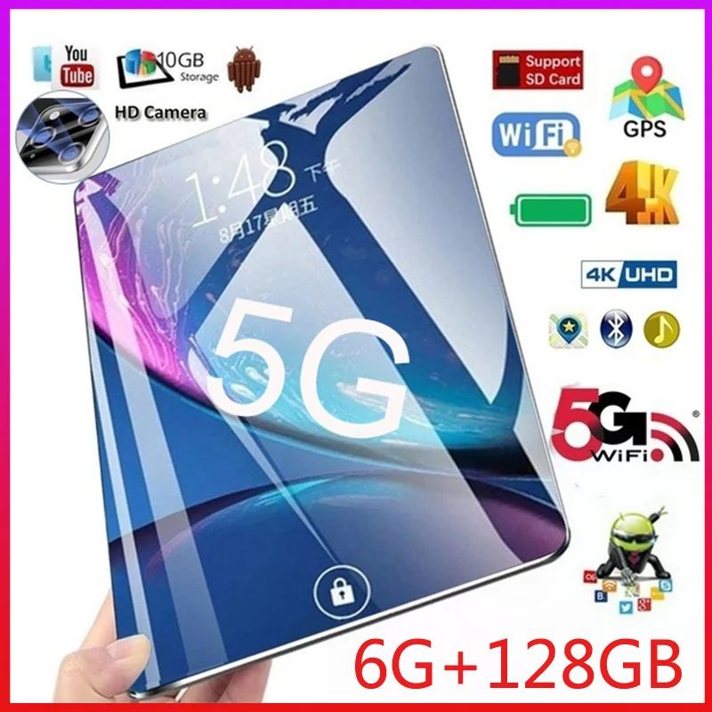 

2022 New Android 9.0 Tablets 6GB RAM +128GB ROM 10.1 Inch Screen HD Camera Bluetooth 4.0 Tablet Pc Online Class Matepad
