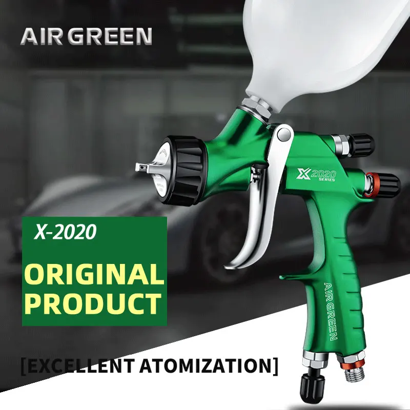 

Manufacturer Car Painting Spray Gun AIR GREEN Professional Automotive Tools HVLP X-2020 LVMP Clear Coats Nozzle Size 1.3MM