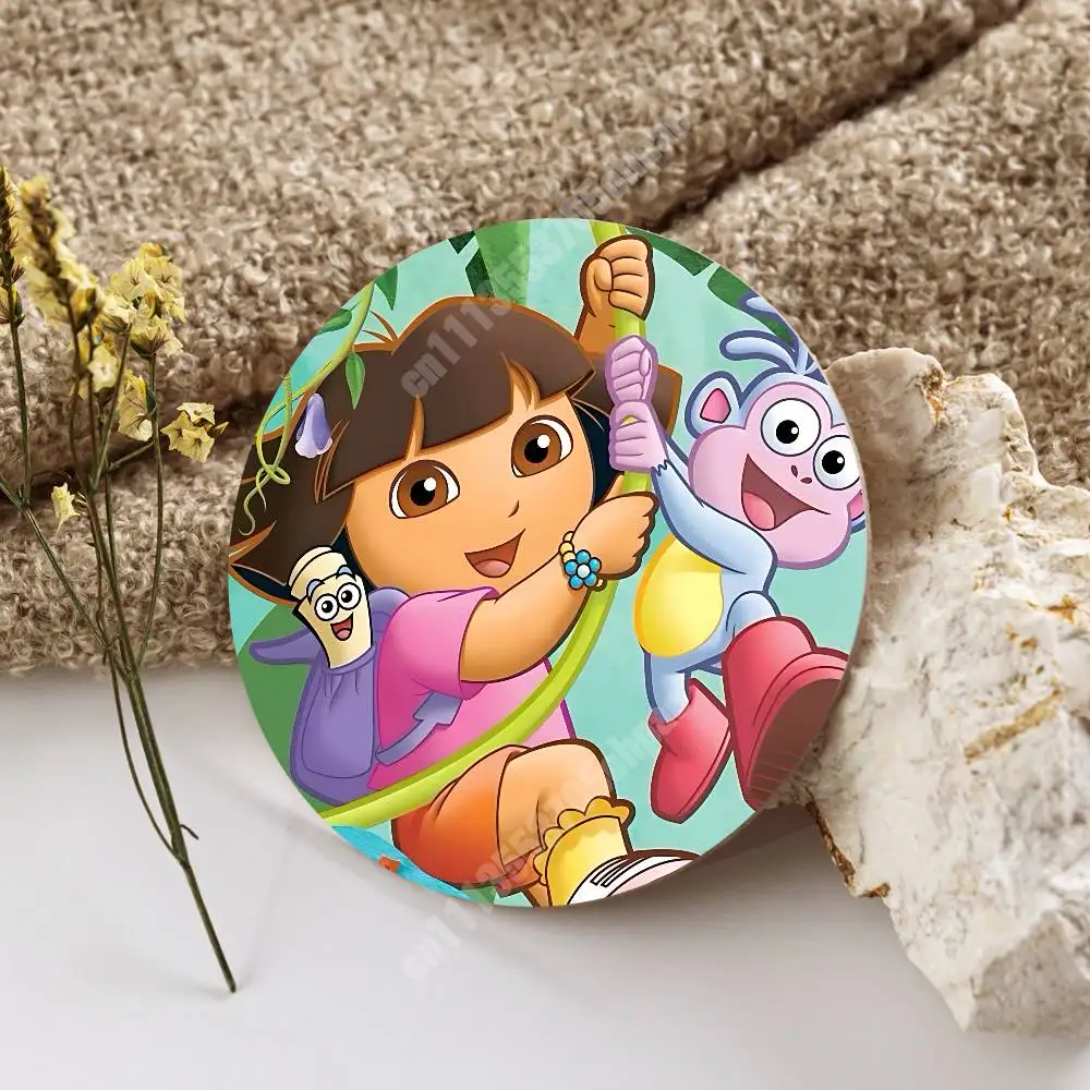 Фото Деревянная подставка для чашек Dora the Explorer (Дора и Эксплореры) с мультяшным рисунком, для капучино, водки, сока, воды, для цветочного магазина №3