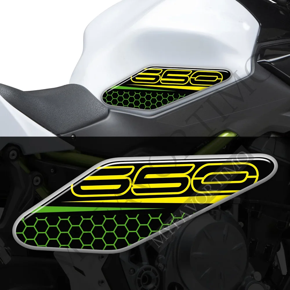 Защитные наклейки на бак для Kawasaki Ninja 650 Z Z650 VERSYS комплект наклеек эмблема колено
