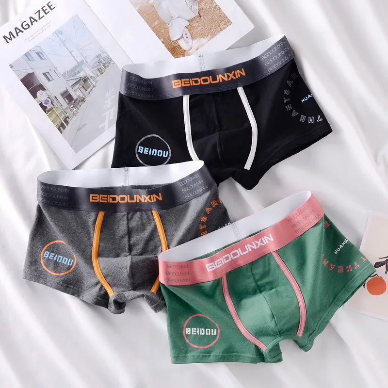Men's Panties Male Underwear Men's Underpants Man's Boxers Men's Boxer Briefs Men's Underwear Soft Pure Cotton Set Free Shipping