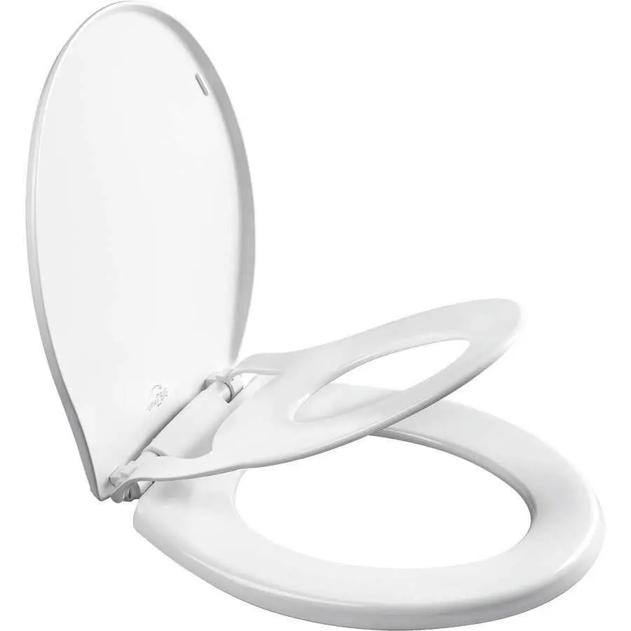

POPTOP Round Toilet Seat in White with STA-TITE Seat Fastening System and Whisper•Close Hinge fast shipping