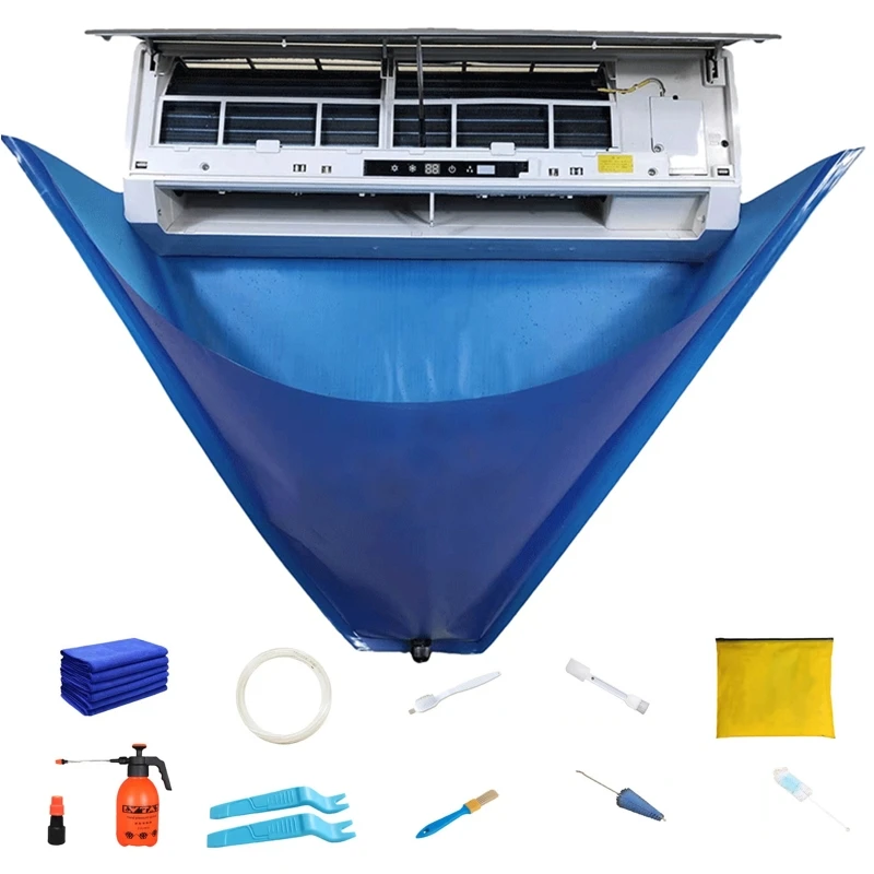 

Водонепроницаемый комплект для очистки кондиционера с сумкой для мытья водопроводной трубы