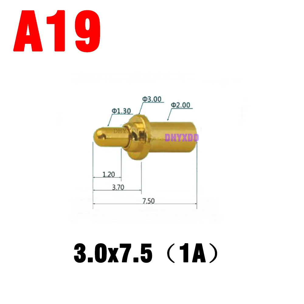 

1 шт. сильноточный зонд Pogopin Contact 2A 1A Pogo Pin разъем низкого напряжения 1 А 1,5 А 2 А POGO PIN разъем зарядка