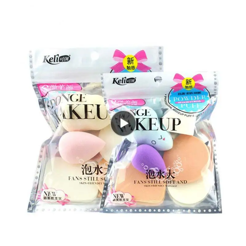 

Wet And Dry Makeup Egg And Puff Kit Rectangular Gourd Water Drop Shaped Foundation Cushion Cosmetic Puff Apply Makeup Tools