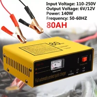 full automatic protect quick charger 6v12v 80ah 140w automatic intelligent car battery charger negative pulse