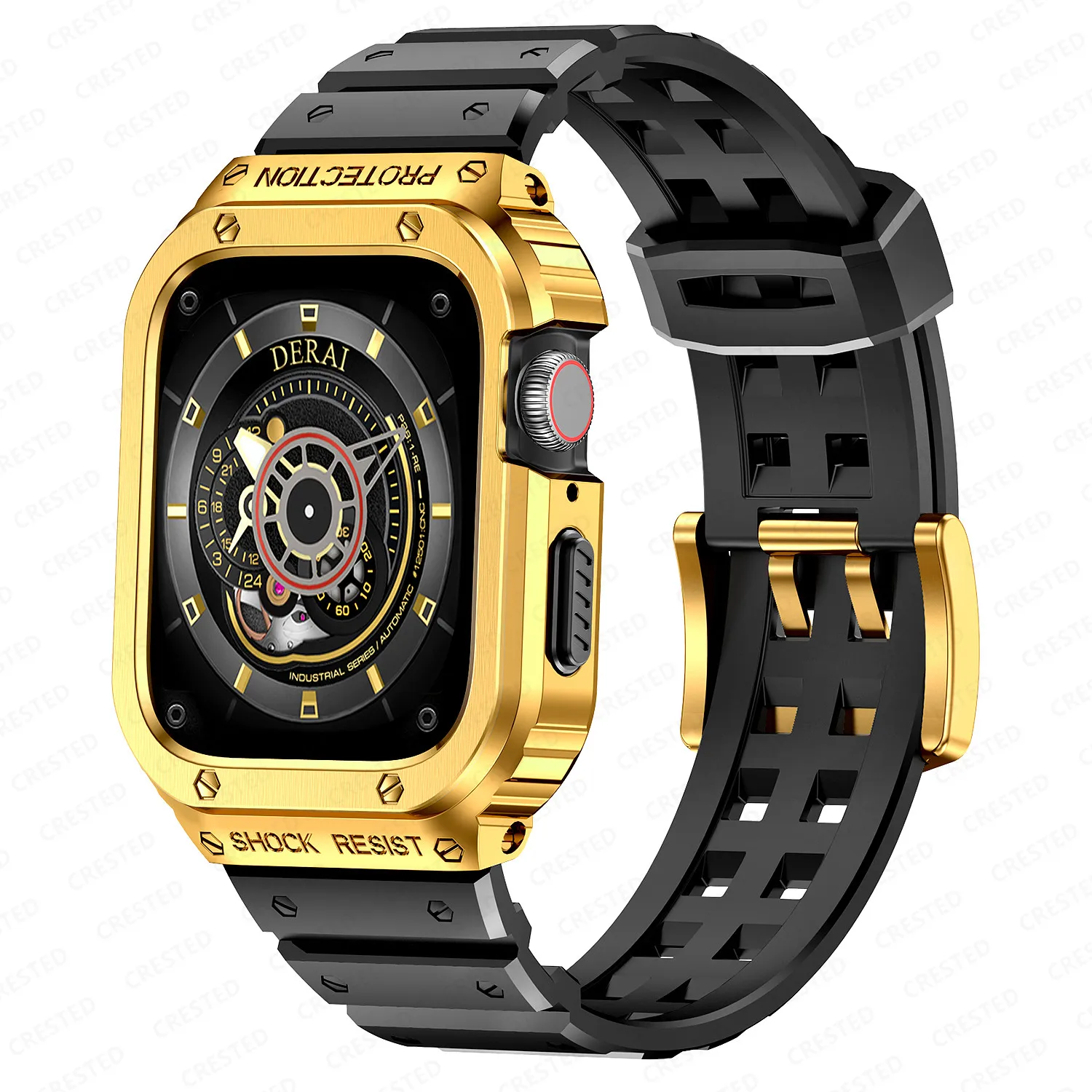 

Stainless Steel case+silicone strap For Apple Watch Band 45mm 44mm 44 mm iwatch 4 5 SE 6 Cover bracelet apple watch serie 7 45mm