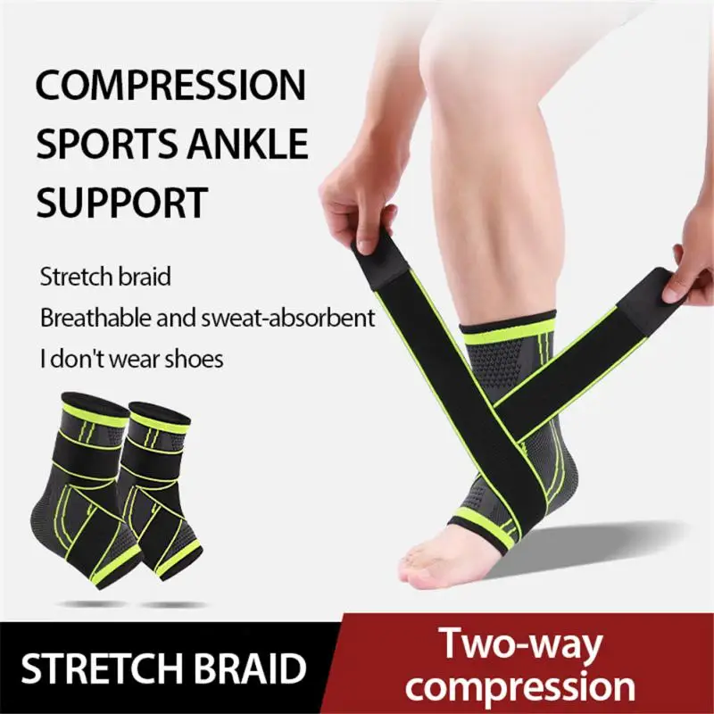 

Compression Strap One Set Soft Breathable Exquisite Edging Lightweight Foot Protective Gear Gym Fitness Sports Ankle Support 64g