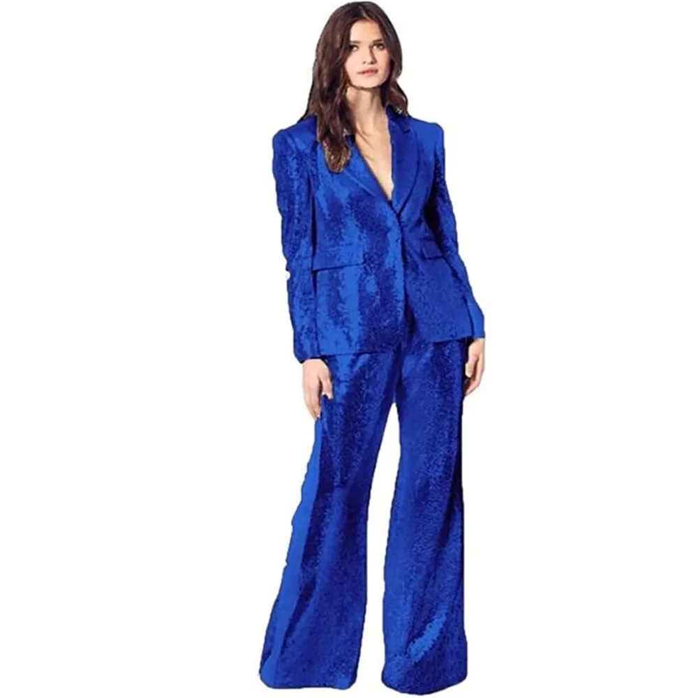 Fashion women's business two-piece sequin decoration dress party wedding Tailcoat  women's formal commuting suit