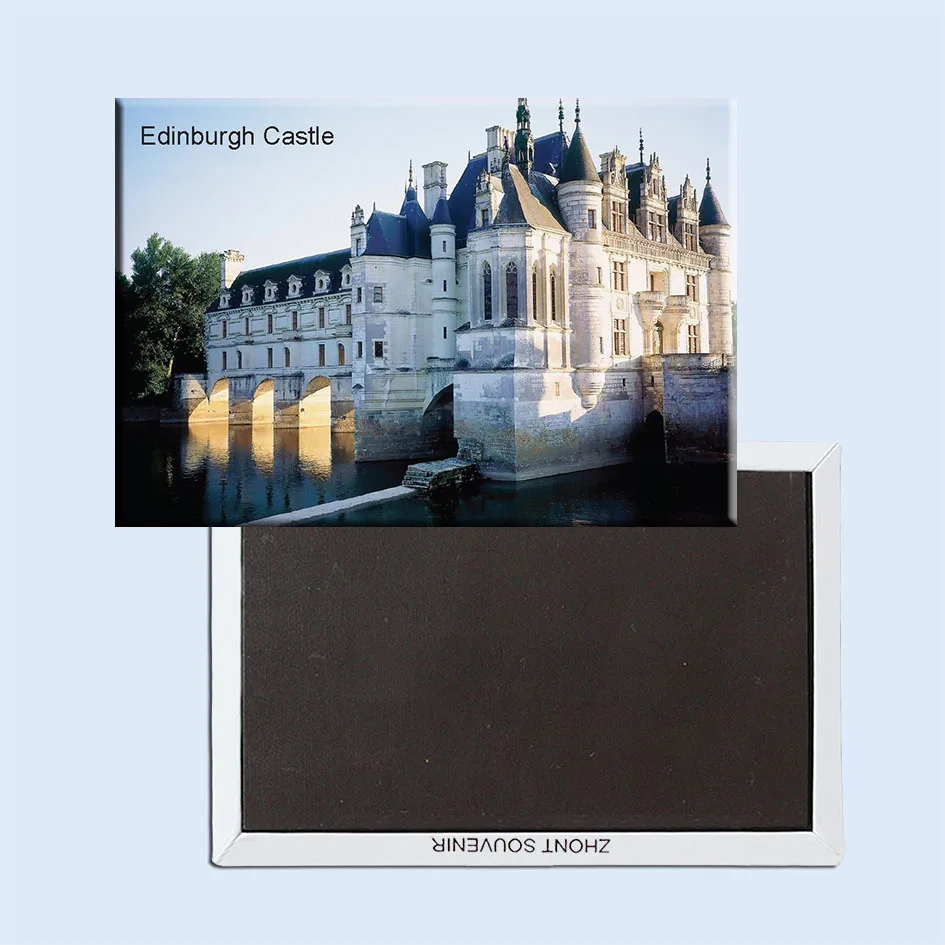 

Tourist Magnets SOUVEMAG European Castle Landscape Edinburgh Castle Of UK Fridge Magnet 5415