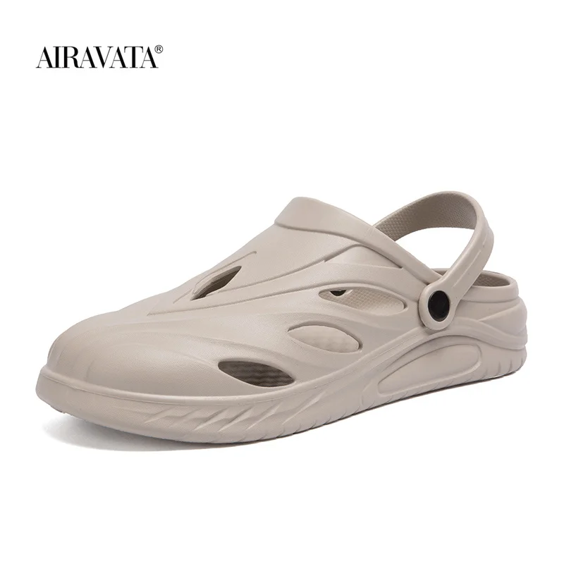 Summer Mens Breathable Beach Sandals Thick Sole Clogs Cool for Wading Fishing Outdoor Sandals