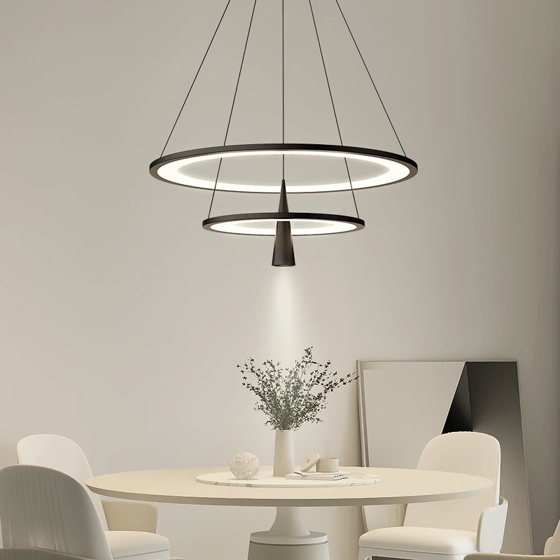 

Modern Chandelier Led Ring Design For Table Dining Room Kitchen Bedroom Living Room Pendant Light Minimalist Home Decor Lamps