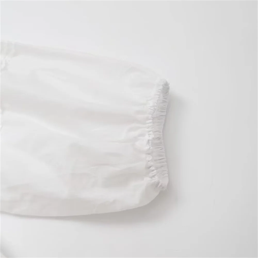 Zach Ailsa женская элегантная белая вязаная свободная повседневная рубашка с