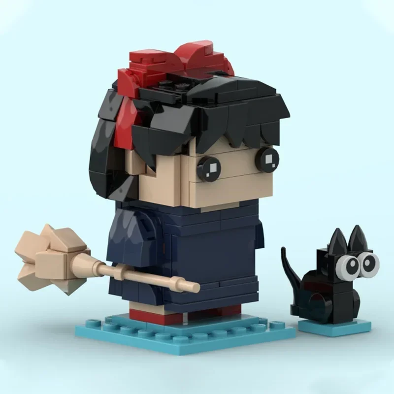 Фото 293 детали MOC: Конструктор «Кики, Томбо, Джиджи» по мотивам студии Ghibli. Сборная модель, идея для подарка на фестиваль, игрушка на день рождения. №2