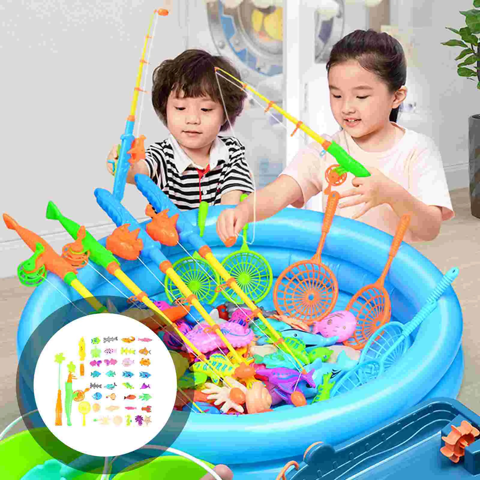 

1 Set Fun Various Plastic Fishing Magnetic Fishing for Kids Gift Children