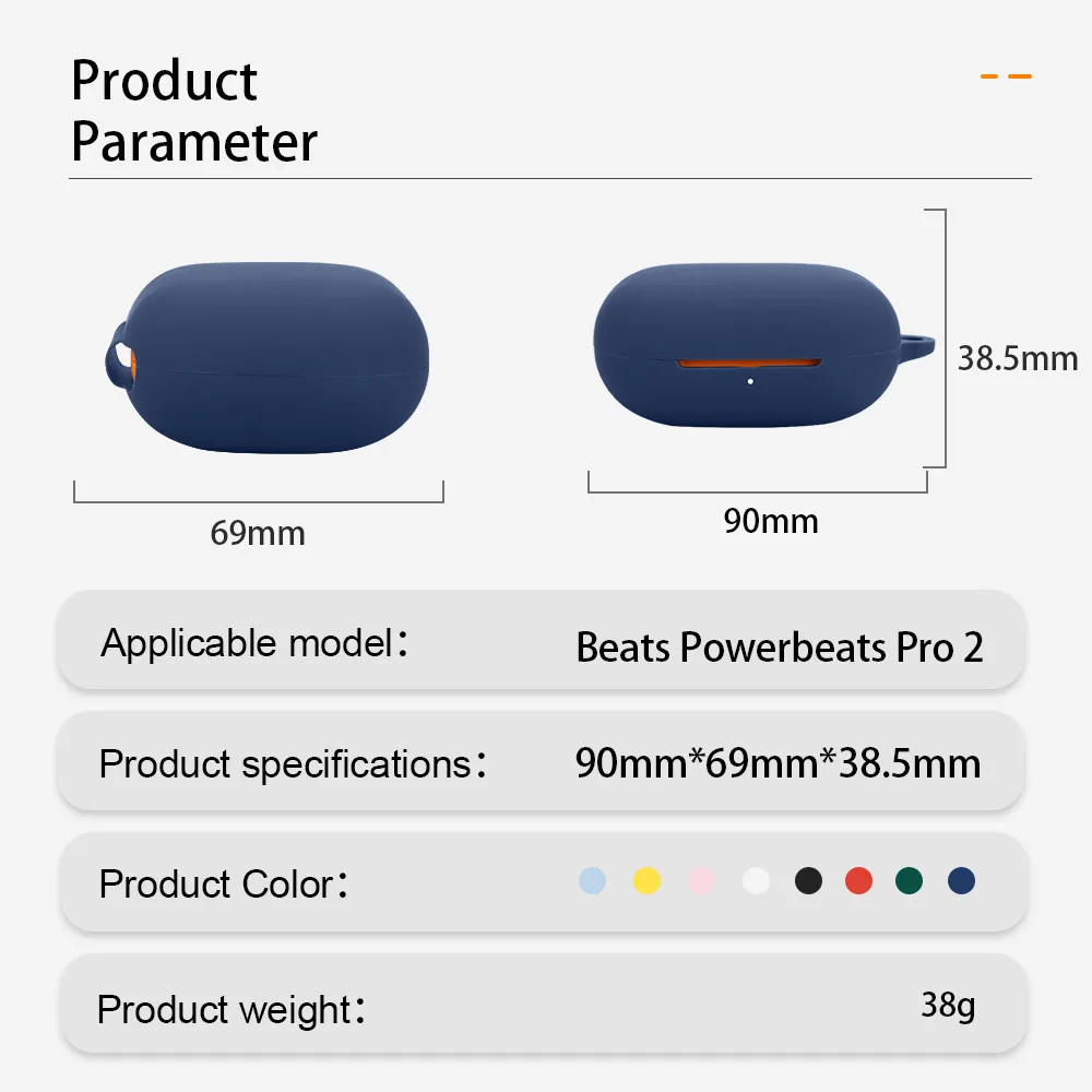 Фото Подходит для наушников Beats Powerbeats Pro 2, силиконовый чехол TWS, чехол для беспроводных наушников №3